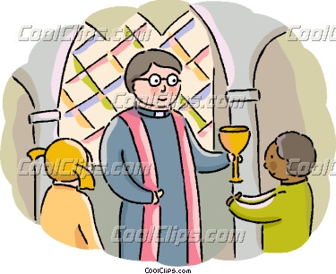 Christian Priest Clipart Priest Performing Service With