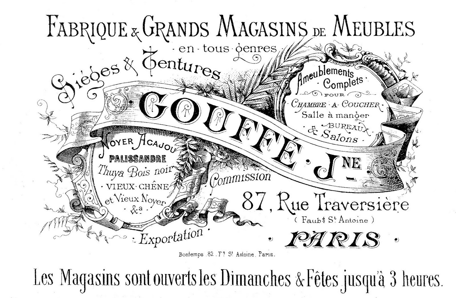 Free Vintage Clip Art   Paris Advertising Ephemera   The Graphics