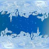 Frozen Frost On The Window   Clipart Graphic