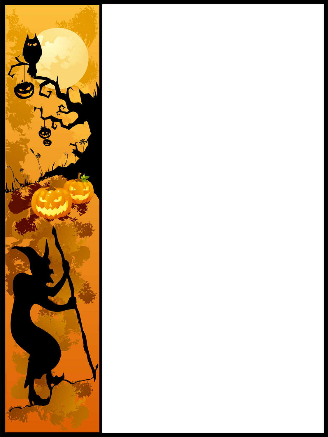 Halloween Pumpkin Border Clip Art   Clipart Panda   Free Clipart    