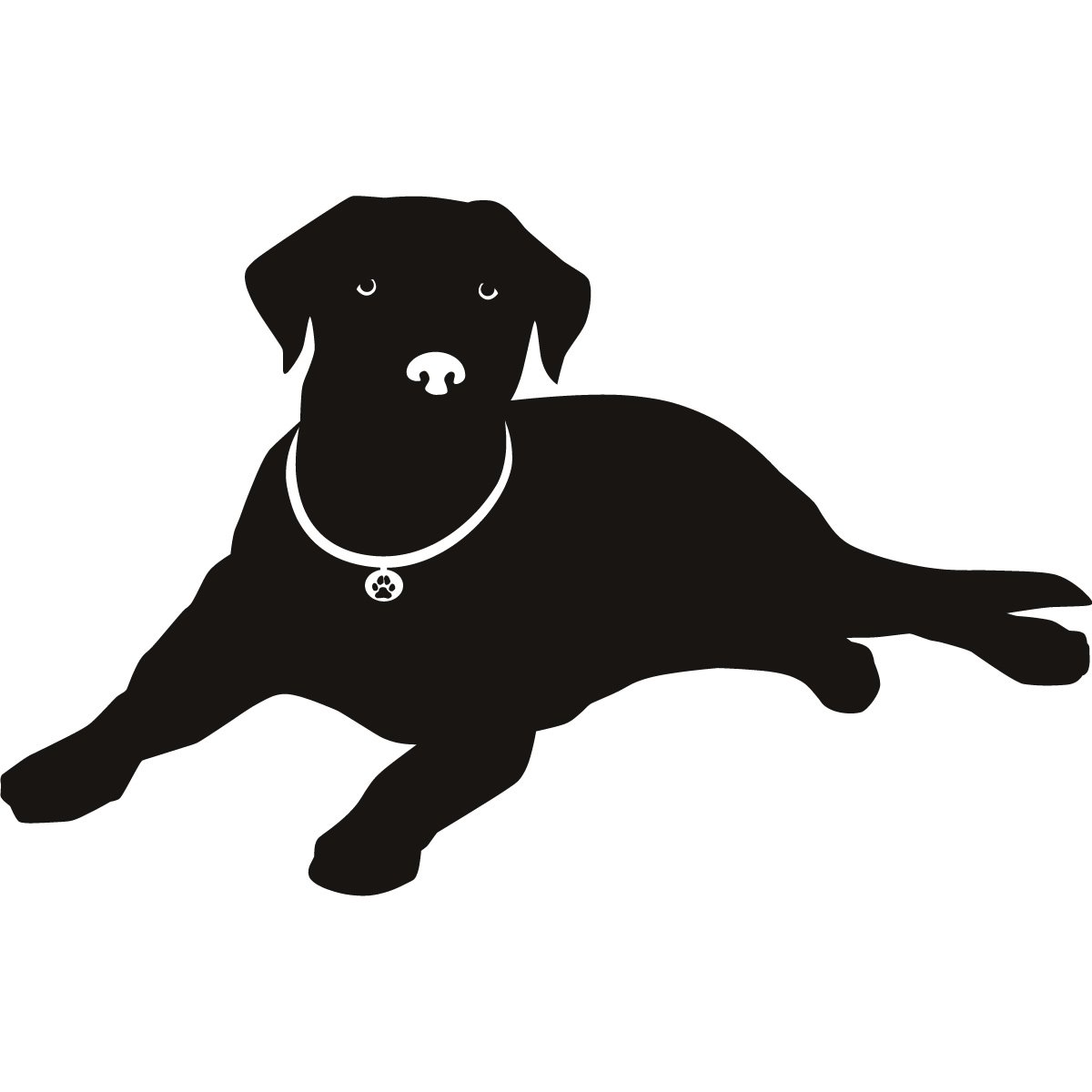 Labrador Nose Silhouette Dogs Wall Art Stickers Wall Decal