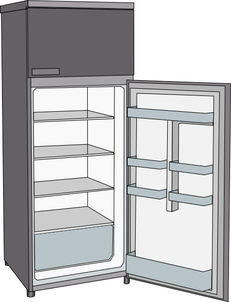 Open Refrigerator Clip Art   Vector Clip Art Online Royalty Free    