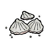 Oysters Illustration   Royalty Free Clip Art