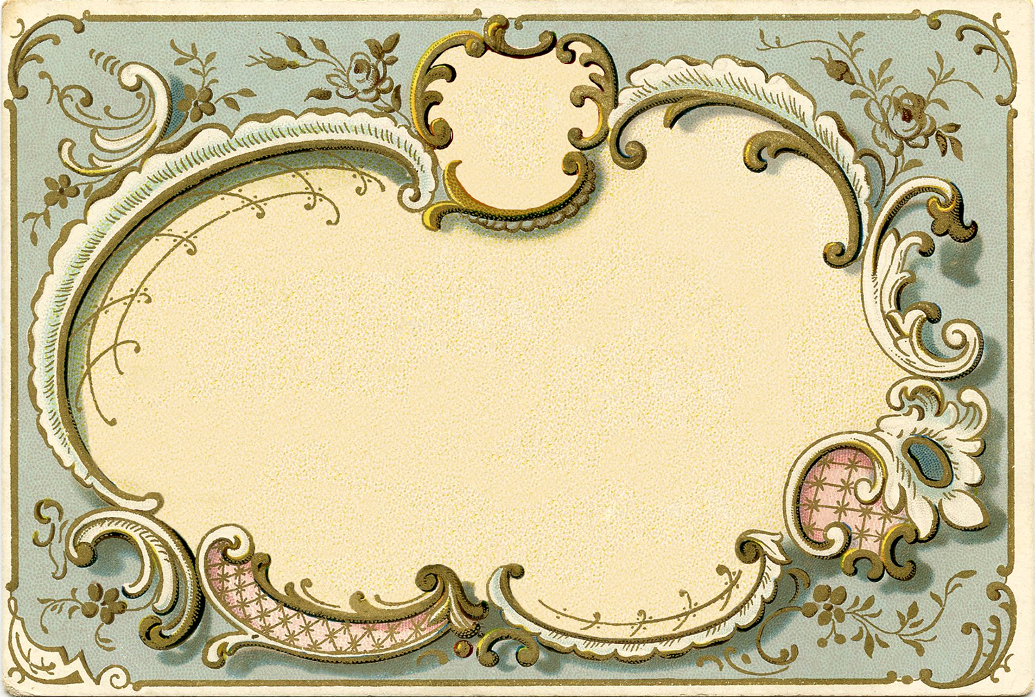 Spectacular French Graphic Frame Image   The Graphics Fairy