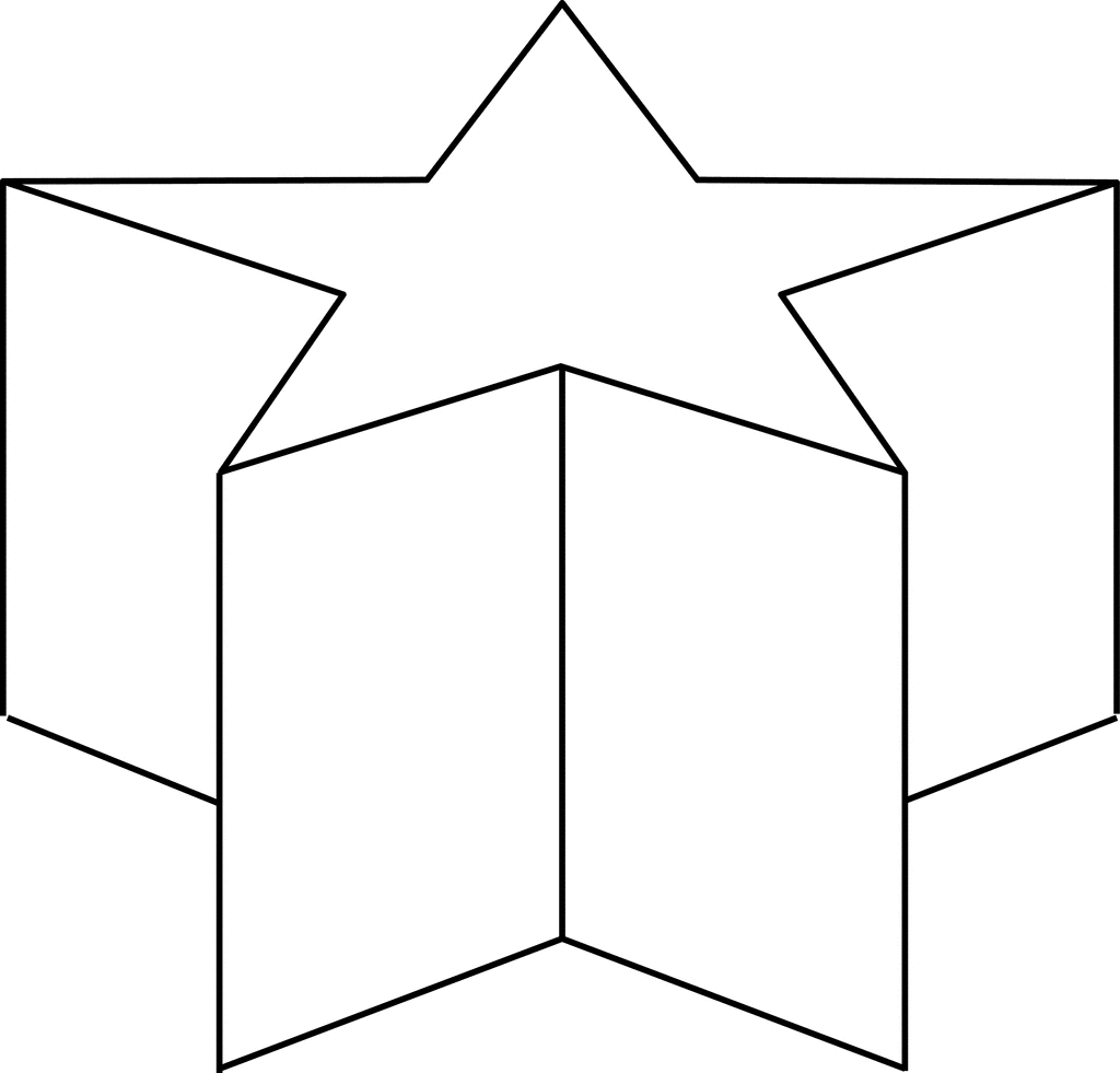 Star Shaped Decagonal Prism   Clipart Etc