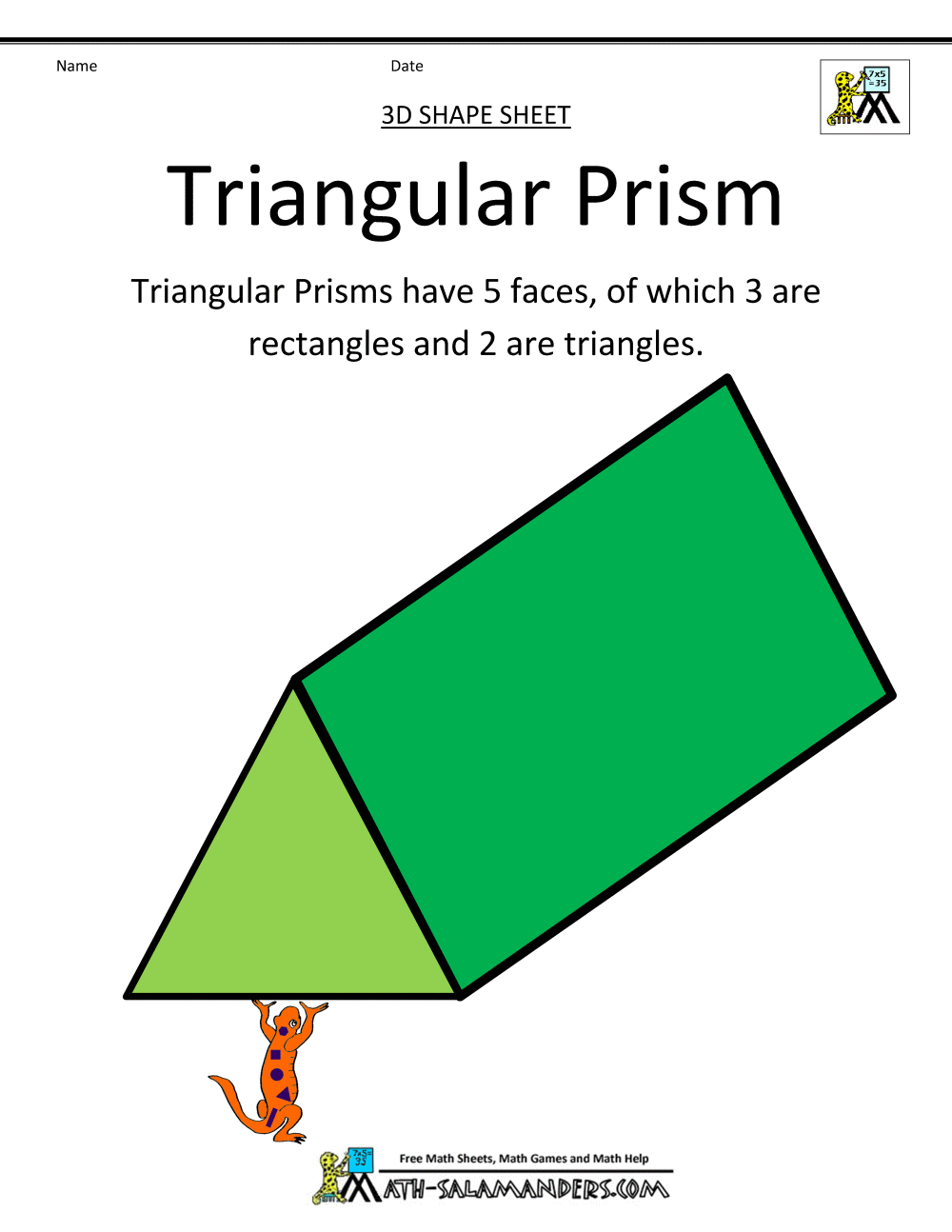 Triangular Prism Color Triangular Prism B W