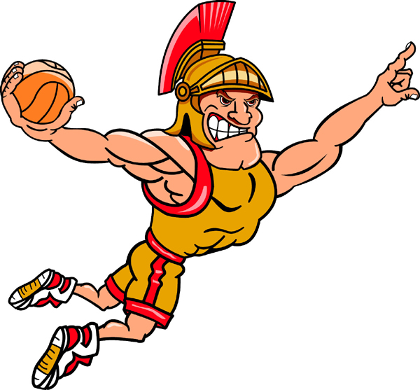 Trojan Basketball Logo