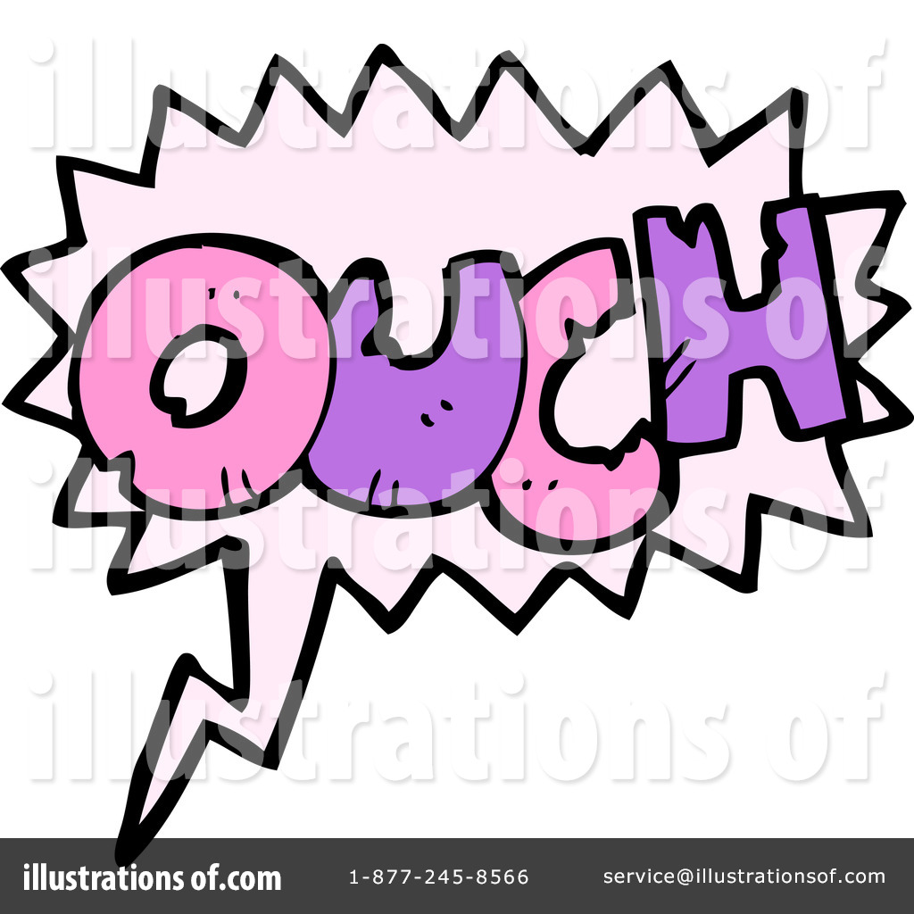 Word Ouch Clipart Illustration By Lineartestpilot   Stock Sample