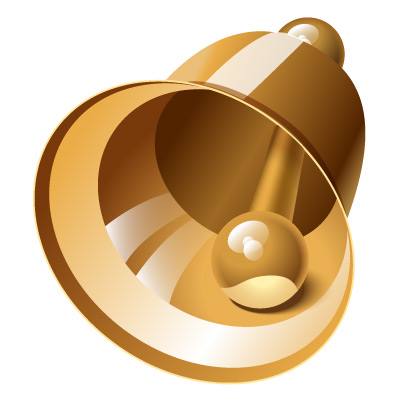 Bell Clipart 3d Golden Bell Icon Wedding Music   Just Free Image    