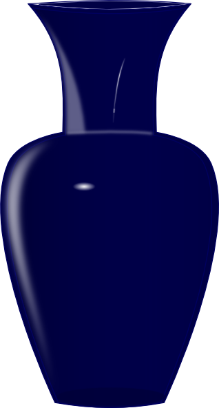 Blue Glass Vase Clip Art At Clker Com   Vector Clip Art Online