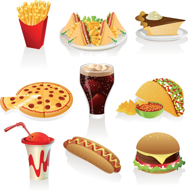 Fast Food Clipart Vector Set Of Vector Fast Food Cliparts For You This