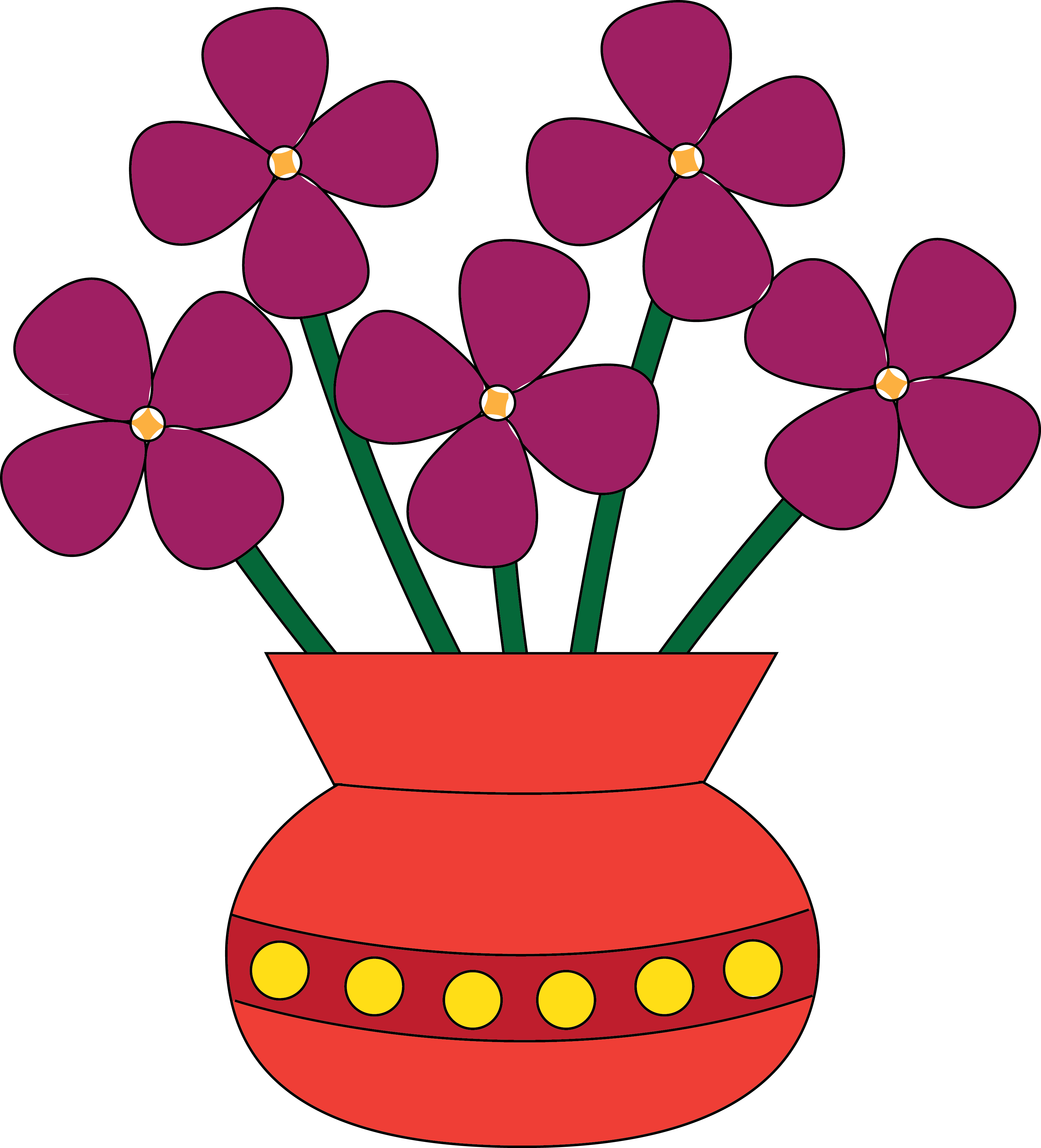 Flowers In A Vase Clipart   Clipart Panda   Free Clipart Images