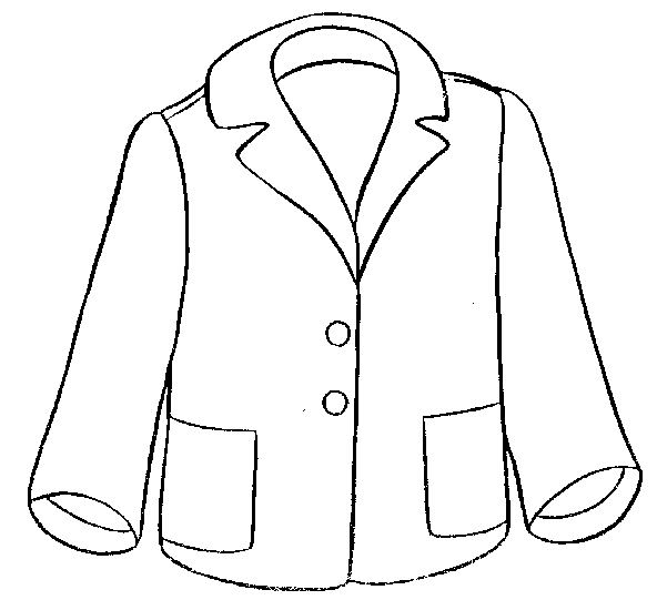 Jacket Clipart Black And White