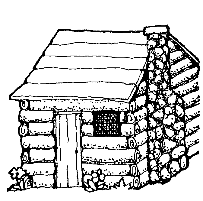 Log Cabin Coloring Page   Clipart Panda   Free Clipart Images