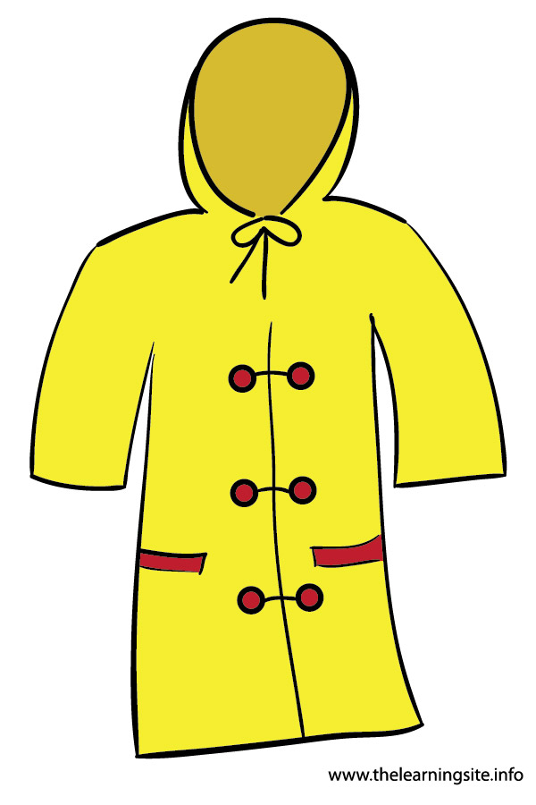 Rain Coat Clip Art Flashcard Clothes Raincoat 01jpg Picture