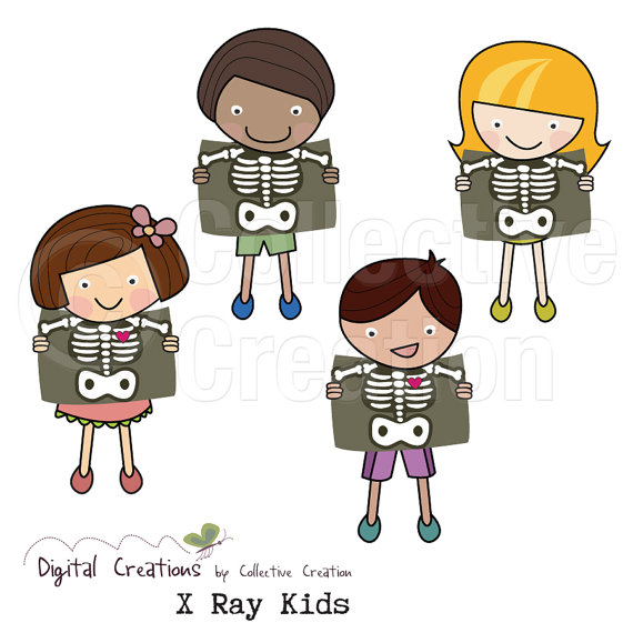 Ray Kids Digital Clipart Set   Commercial And Personal Use
