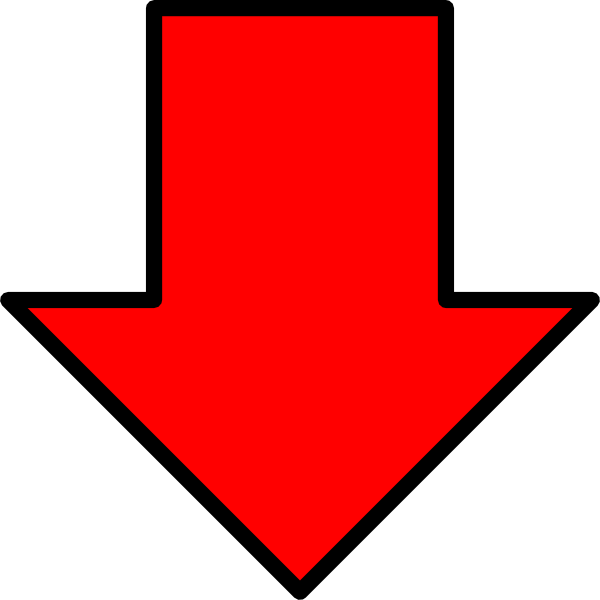Red Down Arrow Clip Art At Clker Com   Vector Clip Art Online Royalty