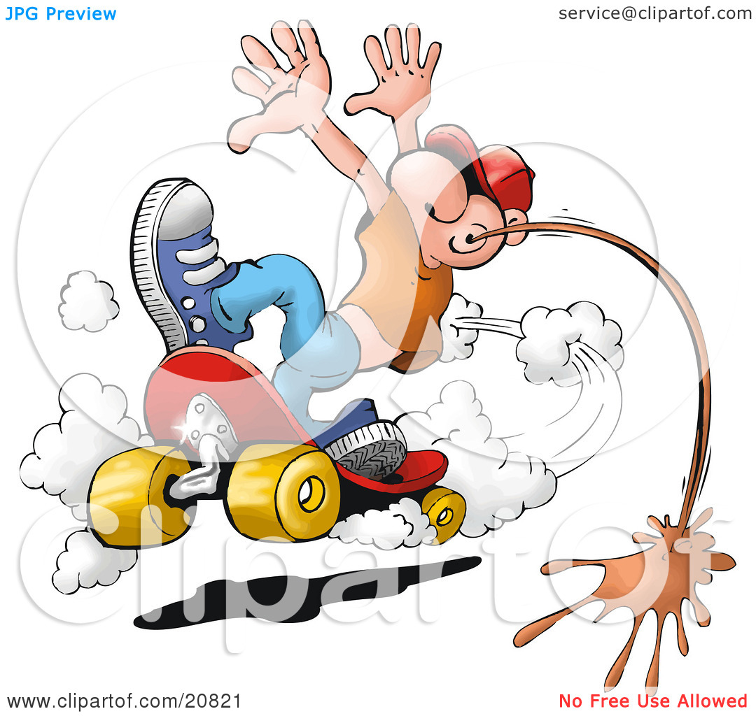 Spit Clipart Clipart Picture Of A Young Man Doing A Skateboarding