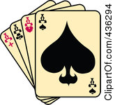 And White Poker Chips In A Casino Clipart Illustration By Andy Nortnik