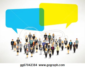 Clipart   A Large Group Of People Gather Vector Design  Stock    