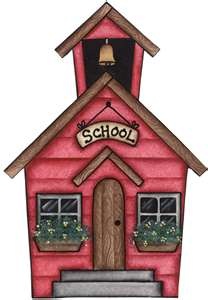 Cute Little School House Clip Art   Clip Art   Pinterest