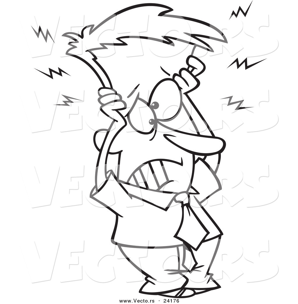 Frazzled Person Clipart