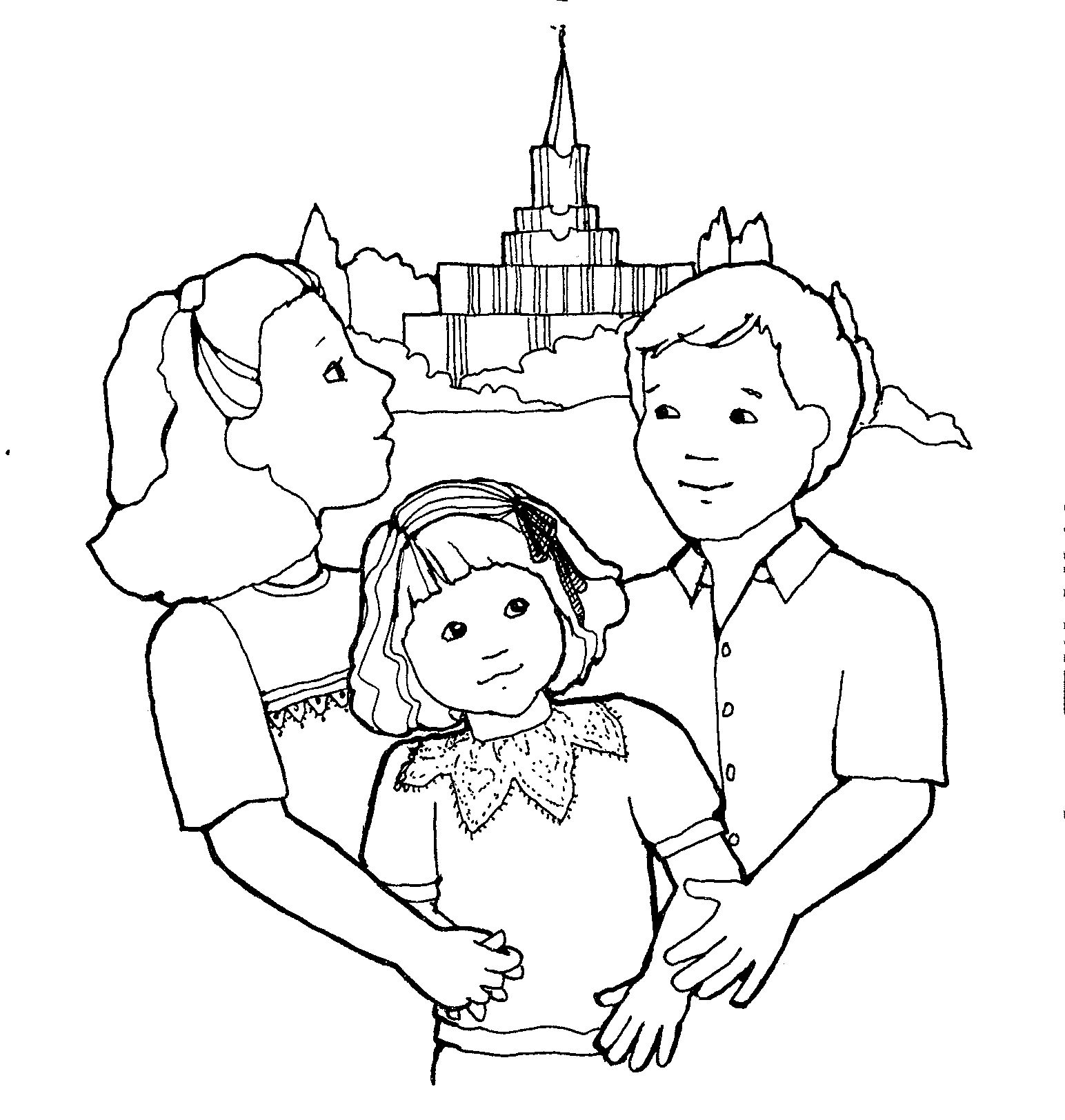 Free Lds Clipart To Color For Primary Children   Lds Coloring Pictures