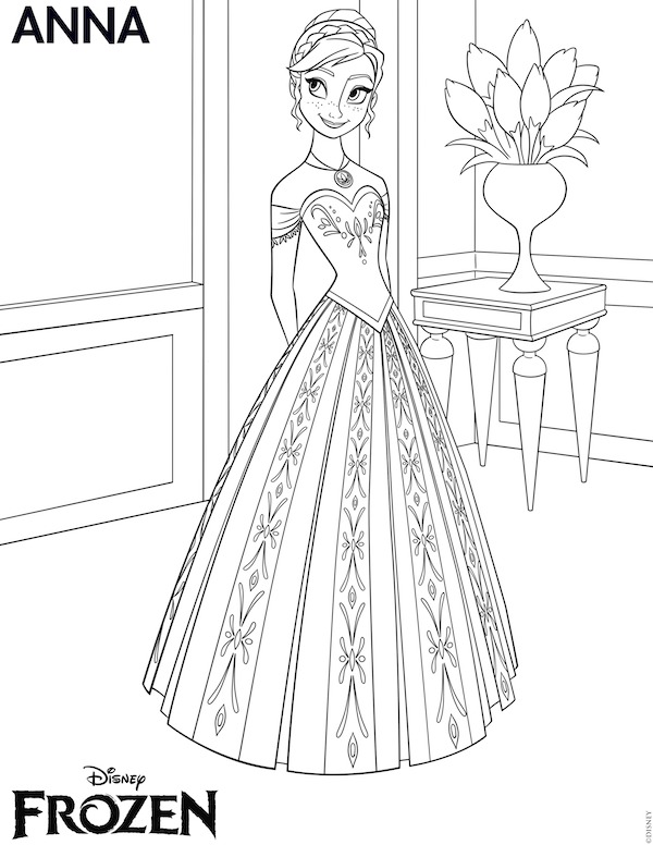 Frozen  Lindos Dibujos De La Princesa Anna Y Elsa   Dibujos Para    