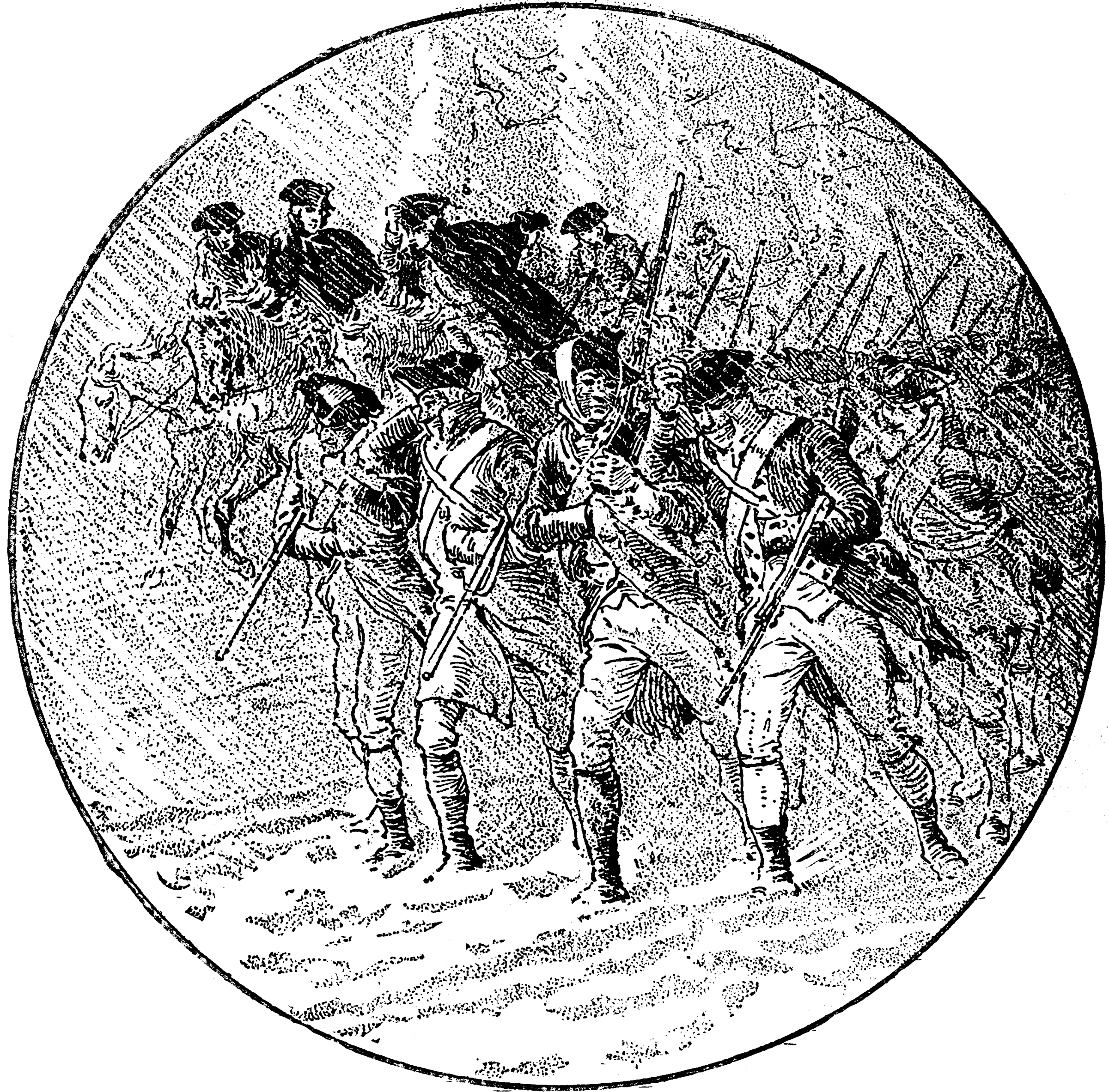 George Washington Marching To Trenton