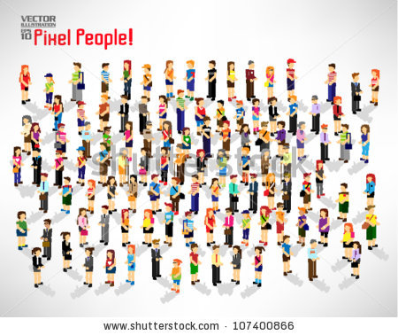 Large Group Of People Clip Art