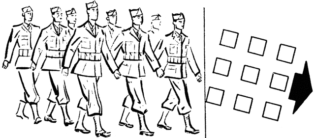 Military Personnel Marching To The Right   Clipart Etc