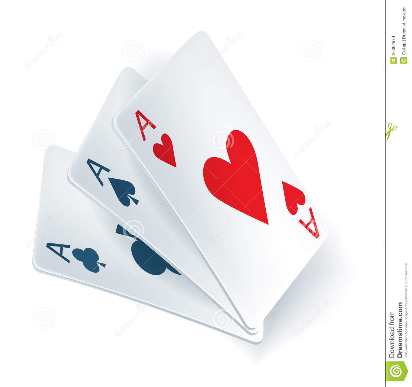 More Similar Stock Images Of   Three Aces In Playing Cards