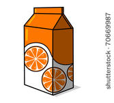 Orange Juice Carton Clipart Stock Photo Orange Juice Carton