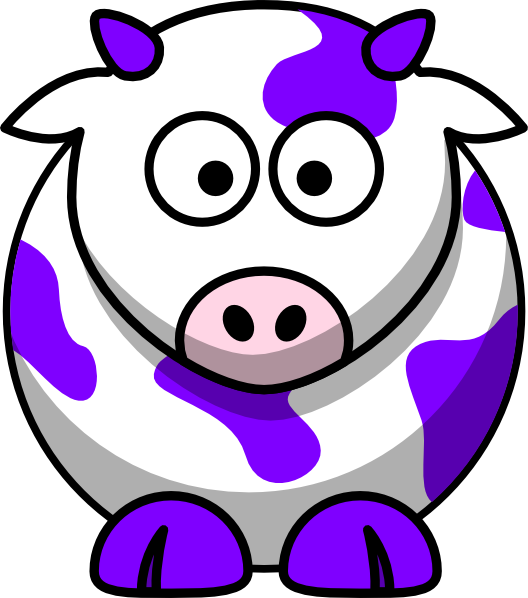 Purple Cow Clip Art At Clker Com   Vector Clip Art Online Royalty