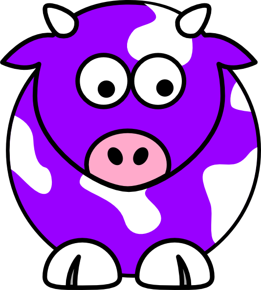 Purple Cow Clip Art At Clker Com   Vector Clip Art Online Royalty