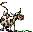 Purple Cows Clipart Green And Purple Cow Animated