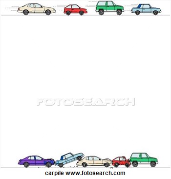 Stock Illustration   Car Pile Up Border  Fotosearch   Search Clipart