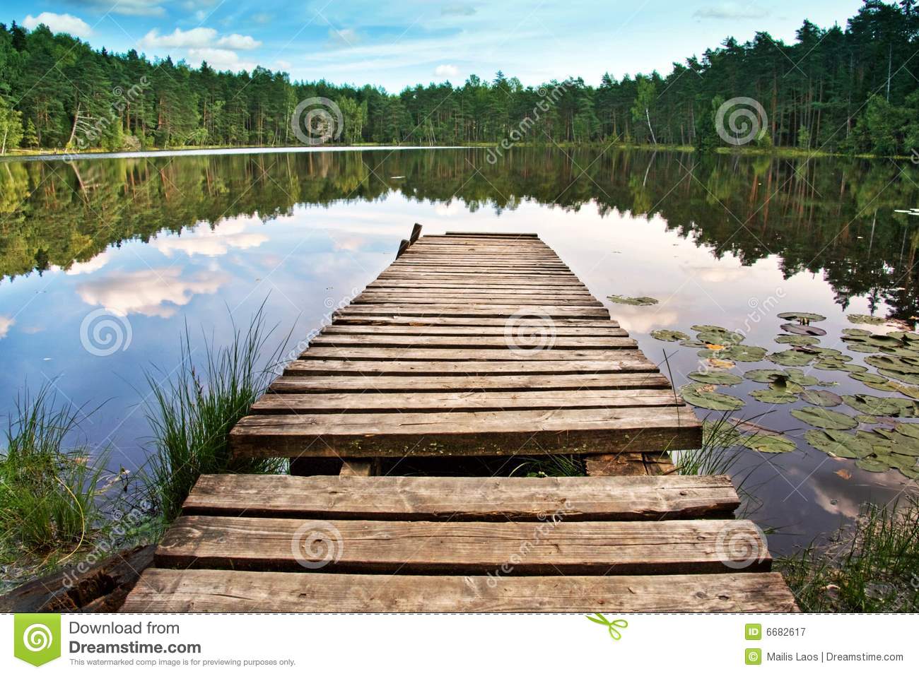 Wooden Dock Royalty Free Stock Photography   Image  6682617