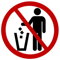 12 No Trash Sign Free Cliparts That You Can Download To You Computer