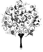 Abstract Tree Romantic Fancy   Clipart Graphic