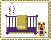Baby Crib Mobile Illustrations And Clipart