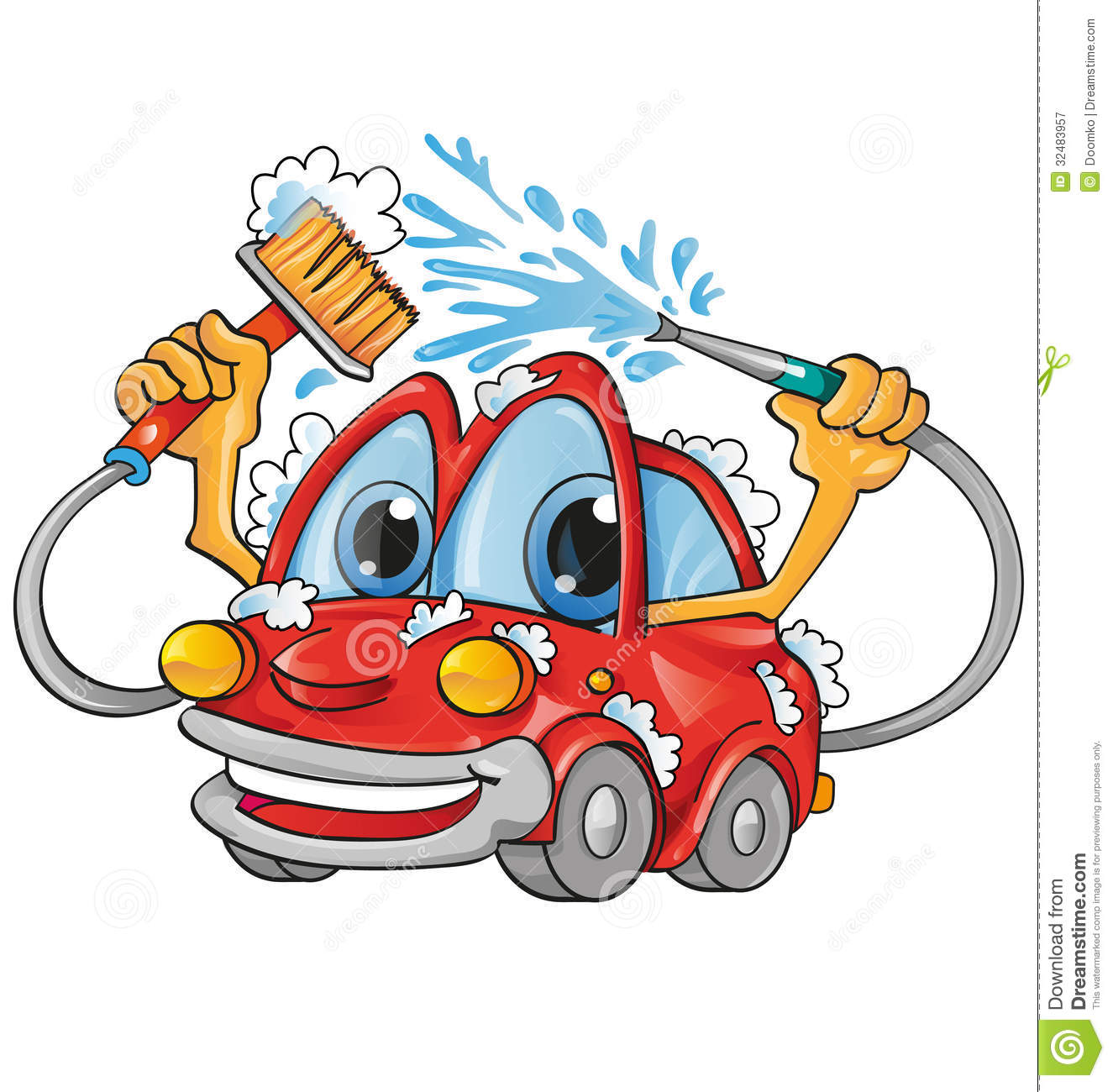 Car Wash Cartoon Royalty Free Stock Photography   Image  32483957
