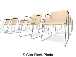 Chairs For Employment   School Chairs On A White Background