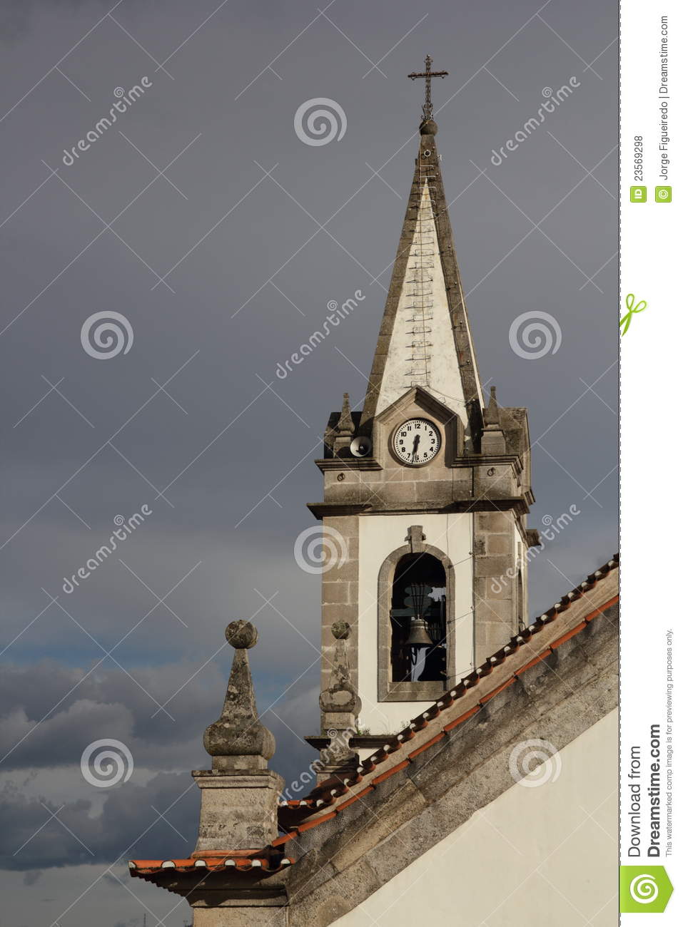 Church Bell Tower Royalty Free Stock Photos   Image  23569298
