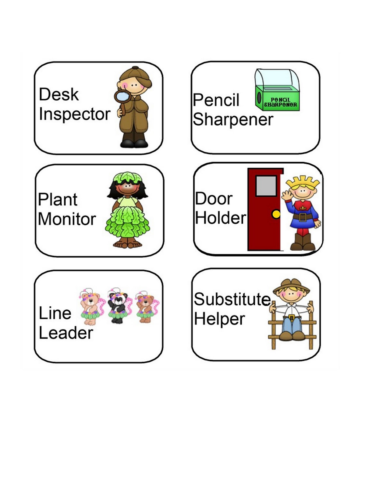 Classroom Helpers Icons