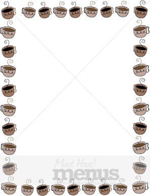 Cute Coffee Cups Frame