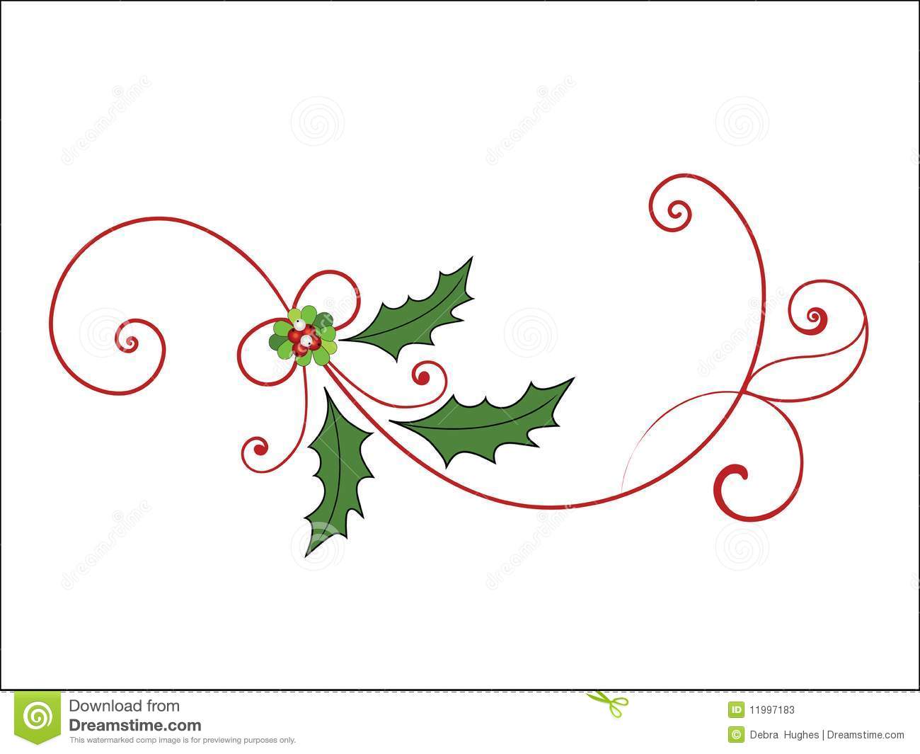 Elegant Christmas Tree Clip Art Elegant Christmas Flourish