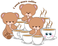 Individual Coffee Bear Cliparts Can Be Found At The Free Coffee Bear