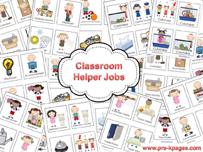 Line Leader Clip Art Preschool Classroom Helper Jobs