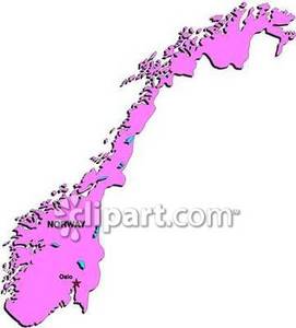 Norway Map Clip Art